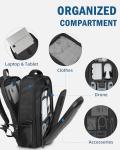 PEKREWS Atom 2 Case, Large Capacity Backpack for Potensic Atom 2/SE/3-Axis/LT, Expandable Travel Drone Bag Fits 15.6 Inch Laptop and Fly More Combo, Waterproof Carrying Case for Drone Accessories