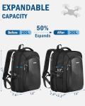 PEKREWS Atom 2 Case, Large Capacity Backpack for Potensic Atom 2/SE/3-Axis/LT, Expandable Travel Drone Bag Fits 15.6 Inch Laptop and Fly More Combo, Waterproof Carrying Case for Drone Accessories