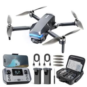 GPS Drone with Camera 4K, Under 249g, 45 Mins Flight, Brushless Motor, Light, Auto Follow, Tap Fly & Circle Fly, One Key Start, Foldable Drone for Adults Beginners