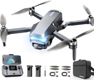 GPS Drone with Camera 4K for Adults, Under 249g, 45 Mins Flight, Beginner Foldable Drones with Brushless Motor, Auto Follow, Tap Fly, Circle Fly, One Key Start