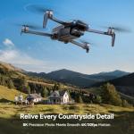 Ruko U11MINI 4K (RC3), Professional 8K Drone with 5.5" Screen Controller, Drones with camera for Adults 4K Video, 3-Axis Gimbal, 20000ft FPV Transmission, Under 249g, Beginner (64-Min Flight)