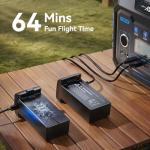 Ruko U11MINI 4K (RC3), Professional 8K Drone with 5.5" Screen Controller, Drones with camera for Adults 4K Video, 3-Axis Gimbal, 20000ft FPV Transmission, Under 249g, Beginner (64-Min Flight)