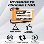 CNHL 4s Lipo Battery 650mAh 14.8v 70C with XT30U Plug for 3“ Mini Quad FPV Quadcopter Drone UAV RC JJPRO(2 Packs)