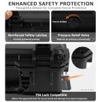 Drogear Travel Hard Case for DJI Flip, Fly More Combo | Holds Up to 7 Batteries, Fits Drone, DJI RC 2 / RC-N2 Remote Controller, Charging Hub & Accessories | IP67 Waterproof, Shockproof, Dustproof