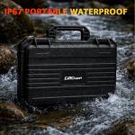 Drogear Travel Hard Case for DJI Flip, Fly More Combo | Holds Up to 7 Batteries, Fits Drone, DJI RC 2 / RC-N2 Remote Controller, Charging Hub & Accessories | IP67 Waterproof, Shockproof, Dustproof