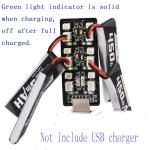 Blomiky 4 Pack 1S 3.8V 450mAh 80C Lipo Battery with PH2.0 Plug Compatible with S Free Style RC Quadopter Drone / F4 Battery 4