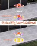 Drone for Kids with Colorful Light, Mini Indoor Drone Toy with 360° Flip, Altitude-Hover, Self-Rotation, 3 Speed Modes, Small Rc Drone Quadcopter with 2 Batteries for Boys Girls and Beginners