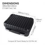 CHILL LIGHT Carrying Case for DJI Mini 4K / Mini 2 SE Drone, ABS Hard Shell Travel Case, Protective Storage Case Compatible with RC-N1C Remote Controller (Not Fly More Combo)