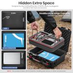 STARTRC Dual Layer Waterproof Hard Case for DJI Mini 5 Pro/4 Pro/3 - Organized Storage for Drone, Fly More Combo, 6 Batteries, 65W Charger, filter set, RC2/RC-N3 & landing pad