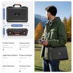 STARTRC Dual Layer Waterproof Hard Case for DJI Mini 5 Pro/4 Pro/3 - Organized Storage for Drone, Fly More Combo, 6 Batteries, 65W Charger, filter set, RC2/RC-N3 & landing pad