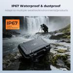 K&F CONCEPT Waterproof Hard Case, Portable Protective Camera Case, Customizable Foam Case Fit Use of Camera, Drones, Equipments -13.5x11.4x5.3inch