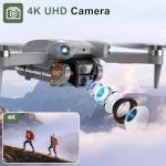 ASFSFQ PRO Drone with Camera for Adults 4K,Brushless Motors Drone for Kids Beginners,40mins Flight Time with 2 Batteries,FPV Foldable RC Quadcopter,Toys Gifts for Teen Boys Girls, Beginner（Grey）