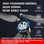 Universal 70mm/2.76In Drone Propellers for S159, S166, S167, S197, V168,AE20Max Models - Replacement Drone Accessories with Stable and Low-Noise Operation, Easy Installation and Removal,16-Pack (gray)