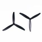 7-Inch Glass Fiber Nylon Propellers, 3-Blade Props for Cinelifter FPV Drones, Black (4 pcs - 2 CW, 2 CCW)