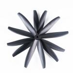7-Inch Glass Fiber Nylon Propellers, 3-Blade Props for Cinelifter FPV Drones, Black (4 pcs - 2 CW, 2 CCW)