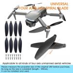 mcokoe Universal 58mm/2.28In Drone Propellers for S162、S116、S112、XK5、SG108、L108、S3、S9、M8、RG101、A13、S1S、K918 Models - Replacement Drone Accessories with Stable and Low-Noise Operation 16-Pack (Black)