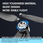 mcokoe Universal 58mm/2.28In Drone Propellers for S162、S116、S112、XK5、SG108、L108、S3、S9、M8、RG101、A13、S1S、K918 Models - Replacement Drone Accessories with Stable and Low-Noise Operation 16-Pack (Black)