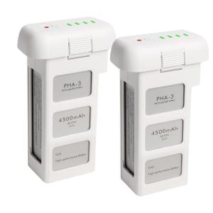 POWERION Phantom 3 Battery for DJI, 2 Pack 4500mAh-15.2V Intelligent Flight Battery for DJI Phantom 3/3 Pro/3 Advanced/3 4K/3 SE Drone Replacement