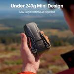 Bwine F7MINI 4K(RC3) Drones with Camera for Adults, 8K Photo 4K Video, RC with 1080P Screen, 20000ft Transmission, 64min Flight, 3-Axis Gimbal, 249g FAA-Exempt, GPS Track, Auto Return, Beginner Mode