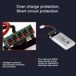 2PCS 3.7V 650mAh Lipo Battery for Syma X5C X5 RC Quadcopter Drone with XH2.54/Molex Plug with USB Charger Drone Batteries