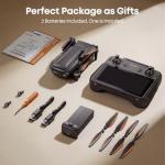 Bwine F7MINI 4K(RC3) Drones with Camera for Adults, 8K Photo 4K Video, RC with 1080P Screen, 20000ft Transmission, 64min Flight, 3-Axis Gimbal, 249g FAA-Exempt, GPS Track, Auto Return, Beginner Mode