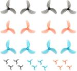 12Pair Gemfan 45MM 3-Blade Propeller Props 1.5mm Hole for FPV Quadcopter Freestyle Toothpick Micro FPV Racing Drone 12CW+12CCW