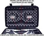 Case Club Pre-Cut Waterproof Drone Case with Wheels, Extension Handle & 2 Moisture Absorbing Silica Gel - Fits DJI Phantom 4 (Propellers On)