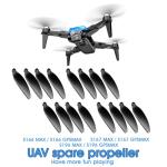 mcokoe 16PCS Universal 70mm/2.76In Foldable Propellers and Screws Replace Parts for S166/S166MAX/S167/S196 RC Quadcopter Blade Parts