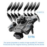 mcokoe 16PCS Universal 70mm/2.76In Foldable Propellers and Screws Replace Parts for S166/S166MAX/S167/S196 RC Quadcopter Blade Parts