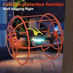 Morlyrctooy M17 Drone with Protective Cover Mini Drone RC Quadcopter for Beginners Land-Air Dual Mode Drone Headless Mode 3 Speed Modes 3D Flip One Key Control 2 Rechargeable Battery Gifts