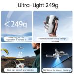 Holy Stone HS900PRO Drones with Camera for Adults 4K, 48MP 8K Photos, 4K/30FPS Video, 3-Axis Gimbal, GPS Auto Return, 10KM 5.8GHz Transmission, 60-mins Fly Time, AI Quick Shots, Under 249g