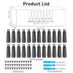 Craznick Propellers for DJI Flip Blades - 24PCS Props Quick Replacement Spare Part Low Noise Wings for DJI Flip Drone Accessories