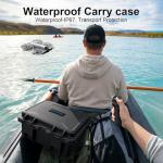 Lekufee Waterproof Hard Carrying Case for DJI Neo 2 Drone, Fly More Combo, DJI RC 2, RC N3, Goggles N3/3, RC Motion 3, and Accessories(Case Only)