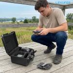 Lekufee Waterproof Hard Carrying Case for DJI Neo 2 Drone, Fly More Combo, DJI RC 2, RC N3, Goggles N3/3, RC Motion 3, and Accessories(Case Only)