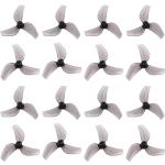 HOPLEX 16pcs Gemfan 1219S 3-Blade Propellers with 1.0mm Shaft Hole Compatible for 0702 Series Brushless Motor, FPV Racing Drone Like Air65 Brushless Drone Metor65 Brushless Quadcopter