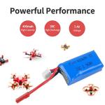 Crazepony 400mAh 2S 7.4V 30C LiPo Battery Pack with JST Plug for Micro FPV Racing Drone Quadcopter