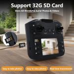 Toladrone TD12LCD Drone with LCD Screen Remote Control Brushless Motor WiFi Real-time Transmission Drones for Adults Drone with Camera Foldable Quadcopter for Beginners