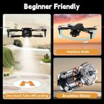 Toladrone TD12LCD Drone with LCD Screen Remote Control Brushless Motor WiFi Real-time Transmission Drones for Adults Drone with Camera Foldable Quadcopter for Beginners