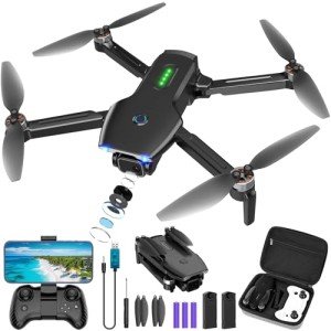 1080P FPV Foldable Drone with 2 Batteries