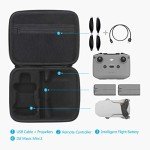 JSVER Carrying Case for DJI Mini 2 Hard Shell Storage Case for Mavic Mini 2/ Mini 2 SE/Mini 4K Drone Remote Comtroller and Other Accessories, with Propeller Protectors and Control Stick Cover