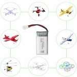 sea Jump 5PCS 3.7V 400mAh Li Battery with 5in1 Charger for SYMA Q11 H99W H31 H6C H98 TR-C385 TR-P51 TR-F22 Quadcopter Parts Aircraft Model Drone Battery AT-96