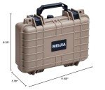 MEIJIA Portable All Weather Waterproof Protective Hard Case, Small Camera Case,Dry Case with Customizable Foam,Fit Use of Drones, Camera,Equipments, 11.65 ”x8.35”x3.78”