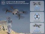 NEHEME NH525 Foldable Drones with 1080P HD Camera for Adults, RC Quadcopter WiFi FPV Live Video, Altitude Hold, Headless Mode, One Key Take Off Kids or Beginners 2 Batteries, Upgraded Version