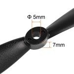 uxcell Bullnose Propellers 5045 5x4.5 Inch CW CCW 2-Vane for RC Quadcopter Hexacopter Multirotor, Black 2 Pairs