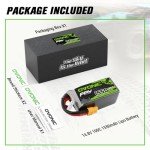 OVONIC 4s Lipo Battery 100C 1550mAh 14.8V Lipo Battery with XT60 Connector for RC FPV Racing Drone Quadcopter