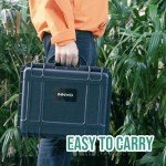 INNVO DJI Mini 4K Waterproof Case Hard Carrying Case Compatible with DJI Mini 2 & 2SE Drone and Fly More Combo Set Black