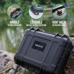 INNVO DJI Mini 4K Waterproof Case Hard Carrying Case Compatible with DJI Mini 2 & 2SE Drone and Fly More Combo Set Black
