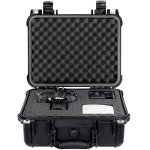 Eylar 13" Protective Hard Camera Case, IP67 Waterproof & Shockproof for Gear, Audio & Video Equipment, Drones, and Tools with Customizable Foam, TSA Approved, 13.37 Inch x 11.62 Inch x 6 Inch (Black)