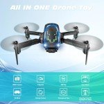 Mini Drone with Camera, Drones for Adults, Boys Gifts, 1080P HD Foldable Drone with Gravity Control, Gestures Selfie, Altitude Hold, One Key Start, 3D Flips, 2 Batteries, Toy for Boys Girls