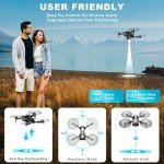 Mini Drone with Camera for Kids Adults-1080P FPV Camera Foldable Drone with Stable Altitude Hold, Gestures Selfie, Waypoint Fly, Auto-Follow, 3D Flip, One Key Start, 3 Speeds, 2 Batteries